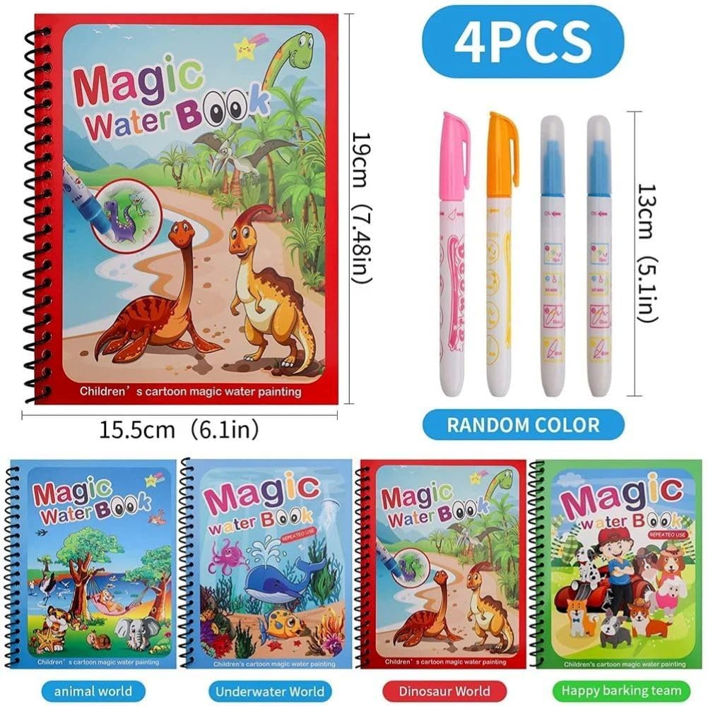 Chhota Safar Magic Water Coloring Kit (4-Pack)