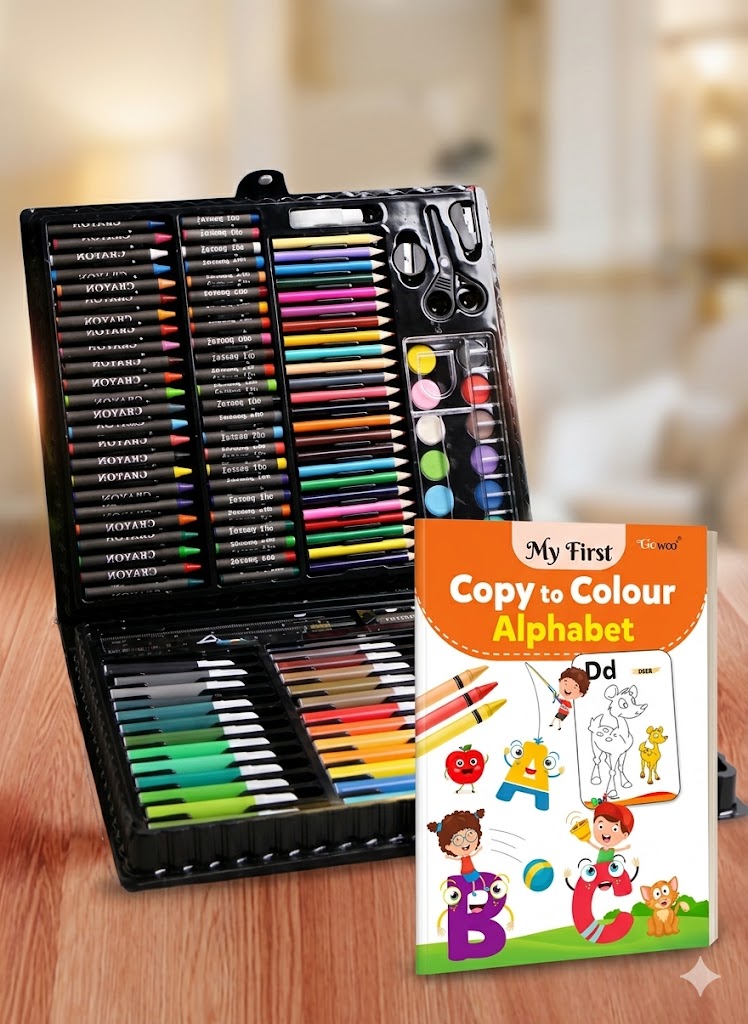 Chhota Safar Creative Travel Kit – Crayons & Activity Book Bundle